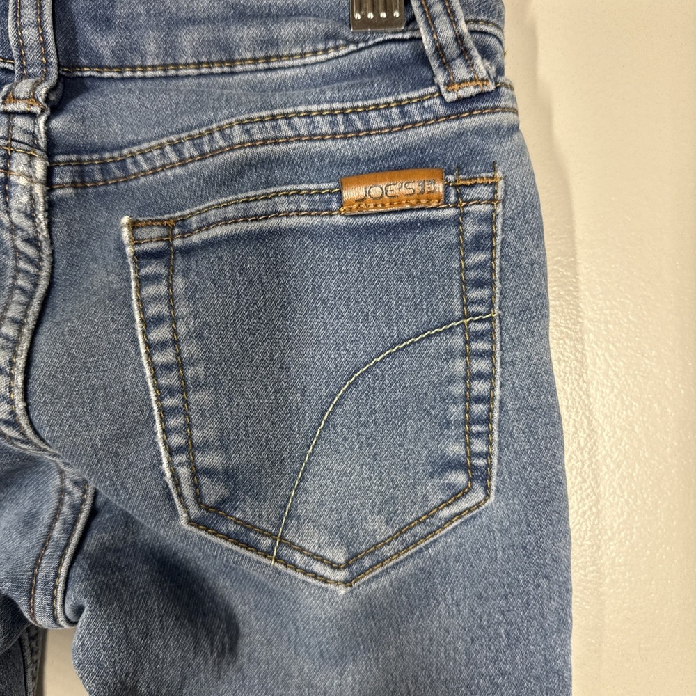 Joe's Jeans The Brixton Straight & Narrow Boy's Sz 7 Blue Light Wash Adjustable - Picture 3 of 15